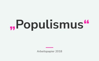 Populismus – ein kurzer Forschungsüberblick