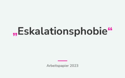 Über einige Neuzugänge im (täglich wachsenden) Repertoire bellizistischer Kampf- und Kontaminationsbegriffe