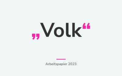 Was ist ein Volk?